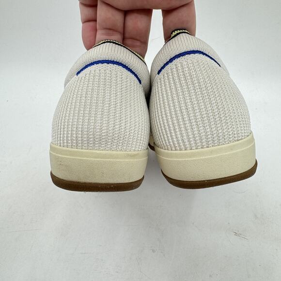 Rothy’s The Lace Up Sneaker Vanilla Ivory Knit Gum Women's 9 Hidden Heel Low Top - Picture 4 of 13